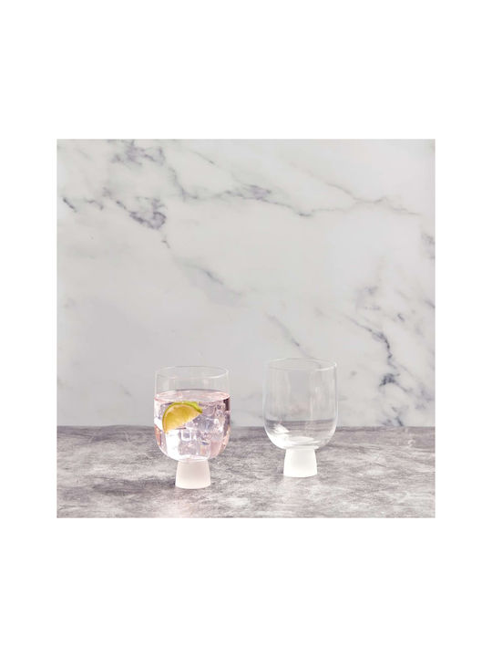 Design Is This Set of Glasses Whiskey / White Wine / Cocktail/Drinking / Water made of Glass in White Color 2pcs