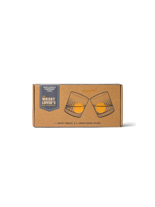 Gentlemen's Hardware Set de pahare Whiskey din Sticlă 230ml 2buc