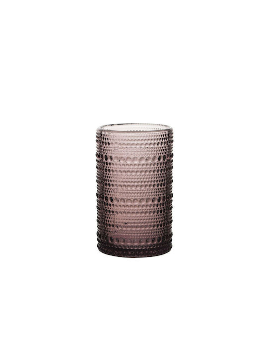 HFA Set of Glasses White Wine / Water / Whiskey made of Glass in Purple Color Stemmed 215ml 24pcs