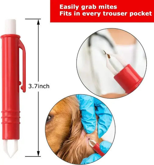 Dispozitiv Îndepărtare Căpușe Zola Plastic 1 x 9 Cm Roșu