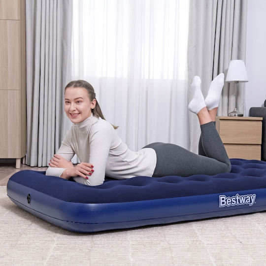 Bestway Inflatable Single Sleeping Mattress 188x99x22cm Blue