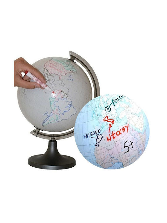 Customizable Globe 4 Markers Sponge 25 Cm Diameter