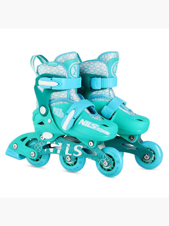Nils Inline Αυξομειούμενα Rollers Τιρκουάζ Ενηλίκων/Παιδικά