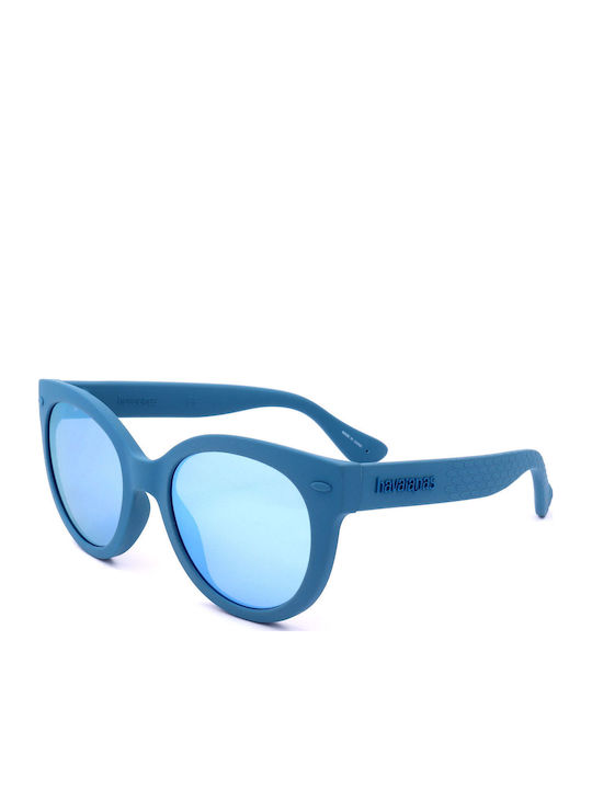 Havaianas Women's Sunglasses with Blue Plastic Frame and Blue Gradient Lens Noronha/S Z90/3J