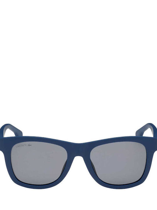 Lacoste Injected Men's Sunglasses with Blue Plastic Frame and Gray Lens L3651SRG-400