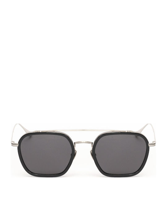 Belstaff Unisex Γυαλιά Ηλίου με Μαύρο Μεταλλικό Σκελετό και Μαύρο Φακό