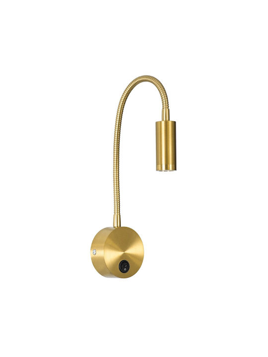 GloboStar Goose Single LED Warm White Spot in Gold Color