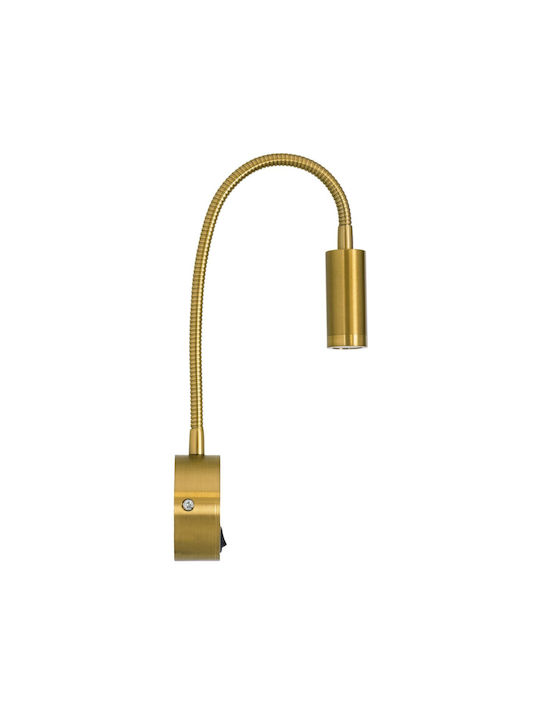 GloboStar Goose Single LED Warm White Spot in Gold Color