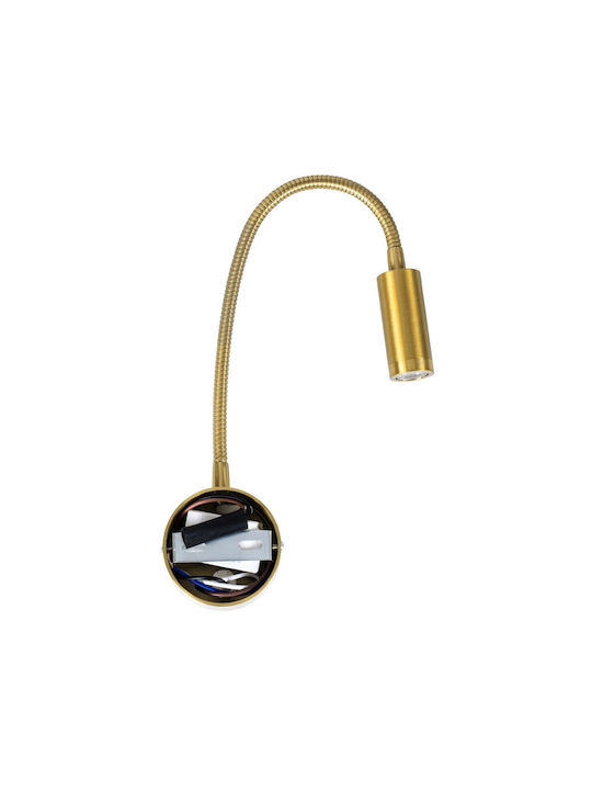 GloboStar Goose Single LED Warm White Spot in Gold Color