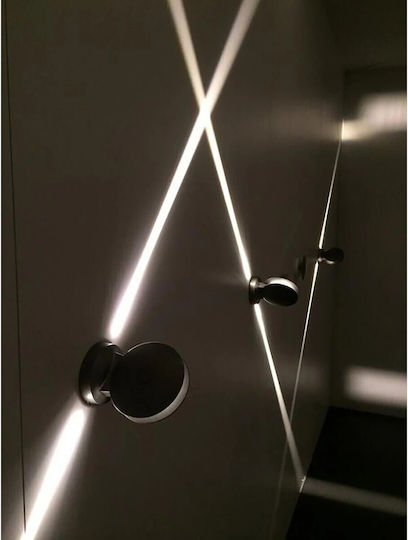 GloboStar Zeroda Επιτοίχιο Εξωτερικό Φωτιστικό LED IP65 9W με Ψυχρό Λευκό Φως Διπλής Δέσμης 9.5x11x16εκ.