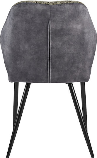 Kite Dining Room Fabric Chair Olive Grey 62x49x83cm 2pcs