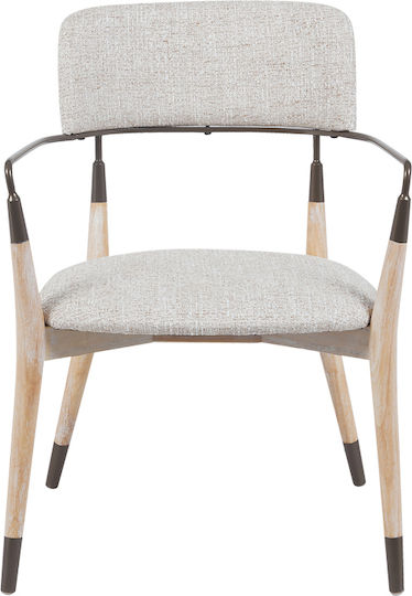 Sentana Ohrensessel Beige-brown 56.5x56x79cm