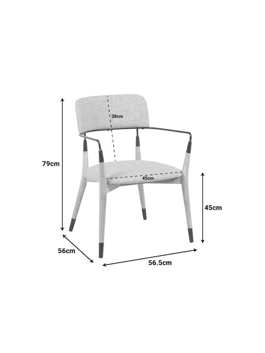 Sentana Bergère Beige-brown 56.5x56x79cm
