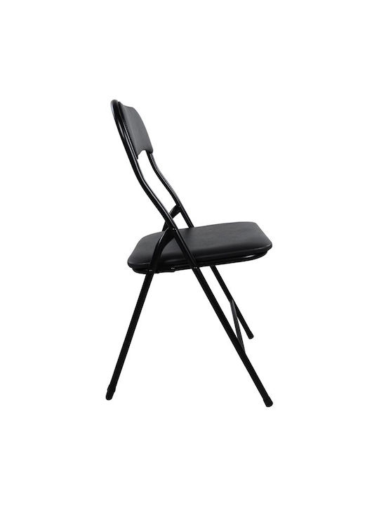Padma Scaune Sala de mese Pliabile Negru 6buc 38x47x82buc