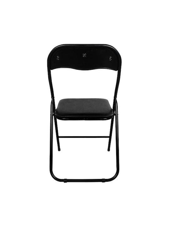 Padma Scaune Sala de mese Pliabile Negru 6buc 38x47x82buc