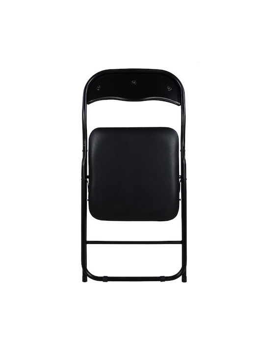 Padma Scaune Sala de mese Pliabile Negru 6buc 38x47x82buc