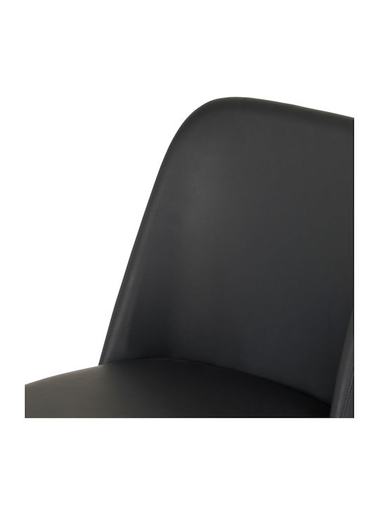 Furlan Dining & Kitchen Chairs with Artificial Leather Black 2 Pieces 54.5x67x64cm