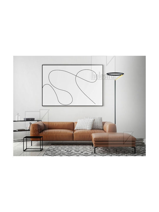 Helestra LED Floor Lamp with Warm White Light 1930lm Black