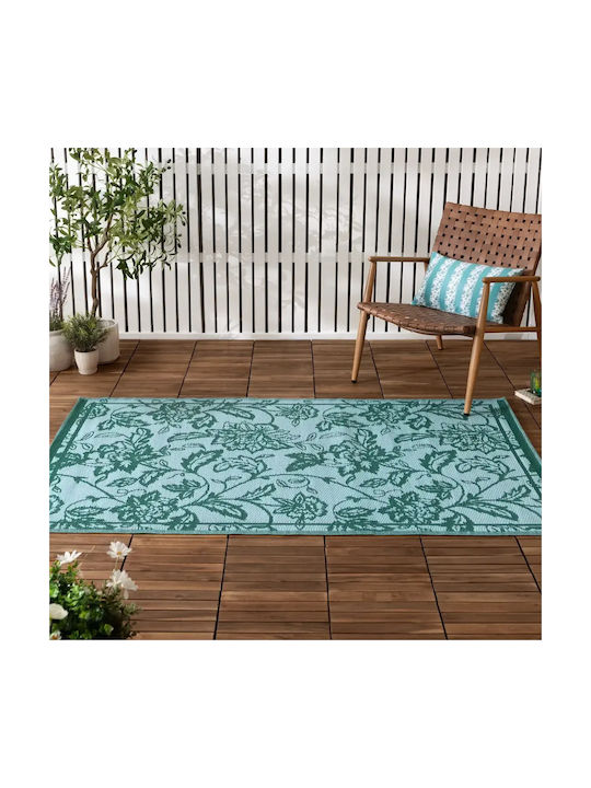 Selected by Pragmatic Anemone Χαλί Ορθογώνιο Teal/mineral 120x180cm