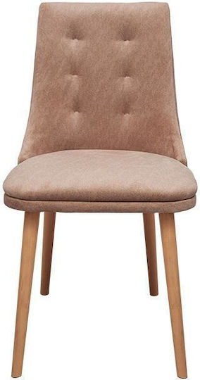 Stühle Speisesaal Sandra 45x50x85cm 2Stück Taupe, Golden Sand