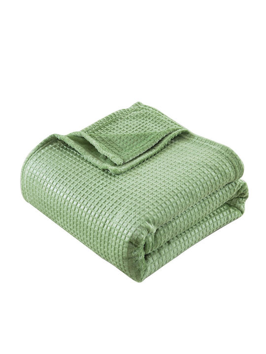 Beauty Home Fleece Blanket Double 220x240cm Green