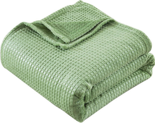 Beauty Home Pătură Super King 220x240 cm Verde Beauty Home Pătură Super King 220x240 cm Verde