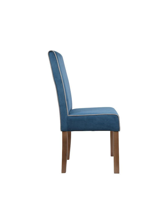 Τ-26 Stühle Speisesaal Blue With Grey Stripe 2Stück 47x60x100cm
