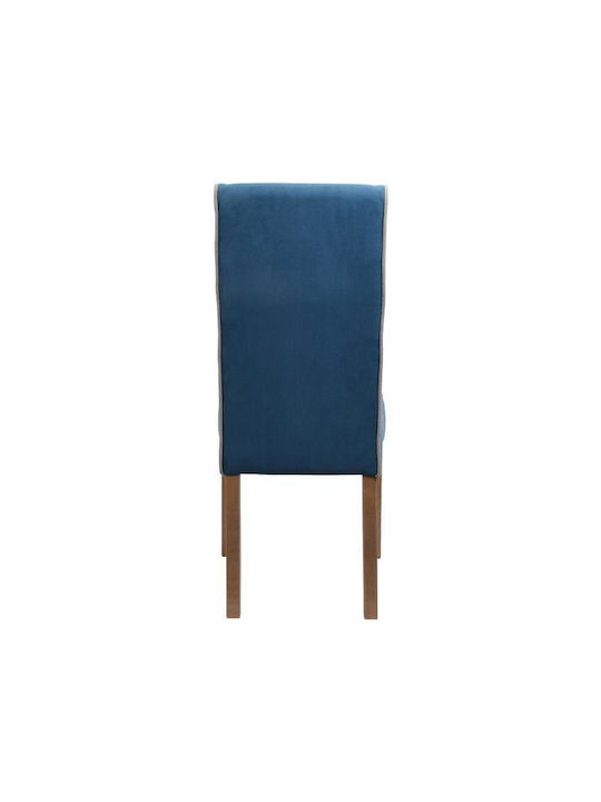 Τ-26 Stühle Speisesaal Blue With Grey Stripe 2Stück 47x60x100cm