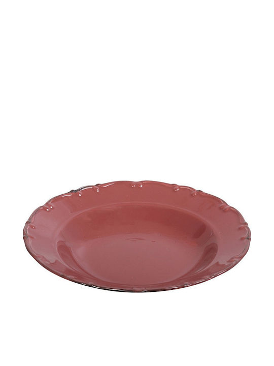 Espiel Liana Plate Soup made of Porcelain Brown 23cm 6pcs