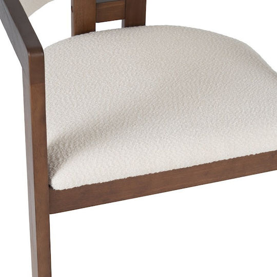 Winsor Stühle Speisesaal Beige-walnut 2Stück 58.5x51x76cm