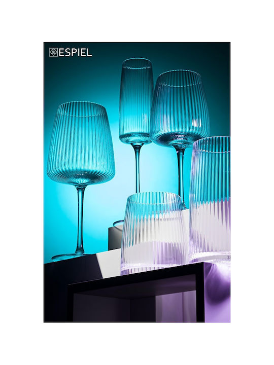 Espiel Dizzy Set Gläser Champagner aus Glas Mit Stiel 250ml 4Stück