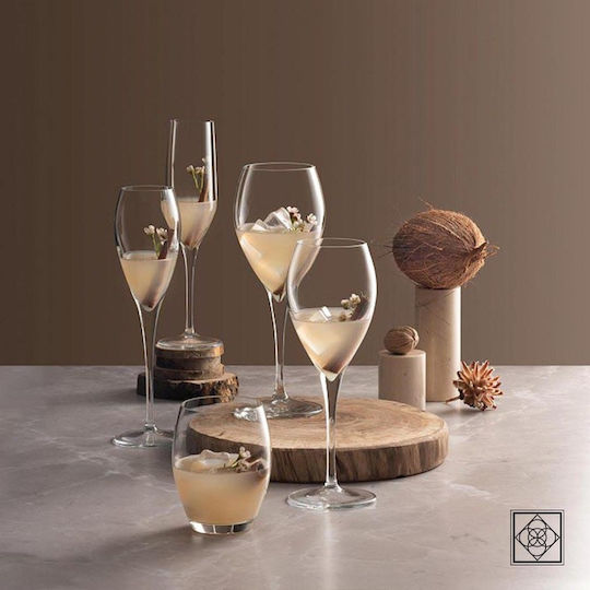 Espiel Monte Carlo Set of Glasses Liqueur/Ouzo / Cocktail/Drinking made of Glass Stemmed 131ml 6pcs