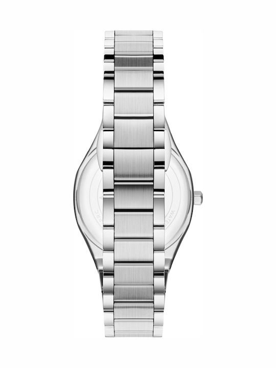 Lee Cooper Γυναικείο Ρολόι 31mm Μπαταρίας με Ασημί Μεταλλικό Μπρασελέ