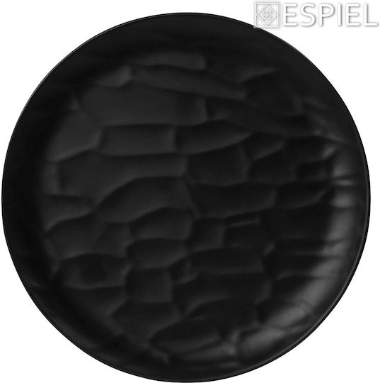 Espiel Wavy Farfurie joasă din Melamină Negru cu Diametru 21cm 6buc Espiel Wavy Farfurie joasă din Melamină Negru cu Diametru 21cm 6buc