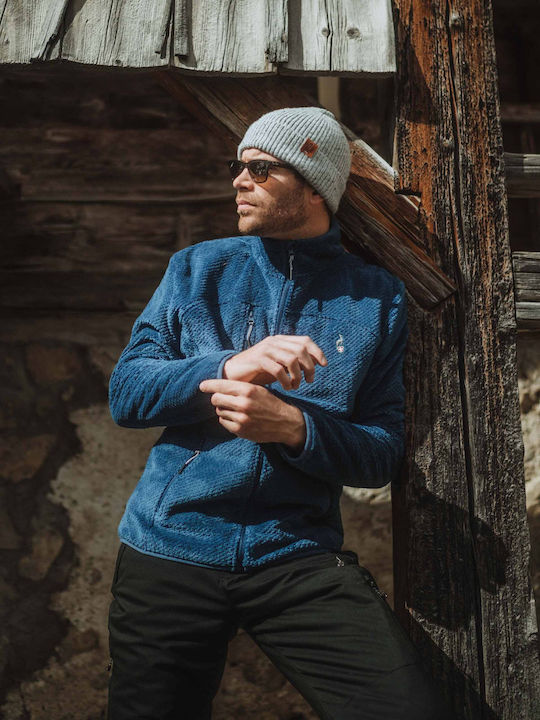 Ανδρική Ζακέτα Fleece Blue