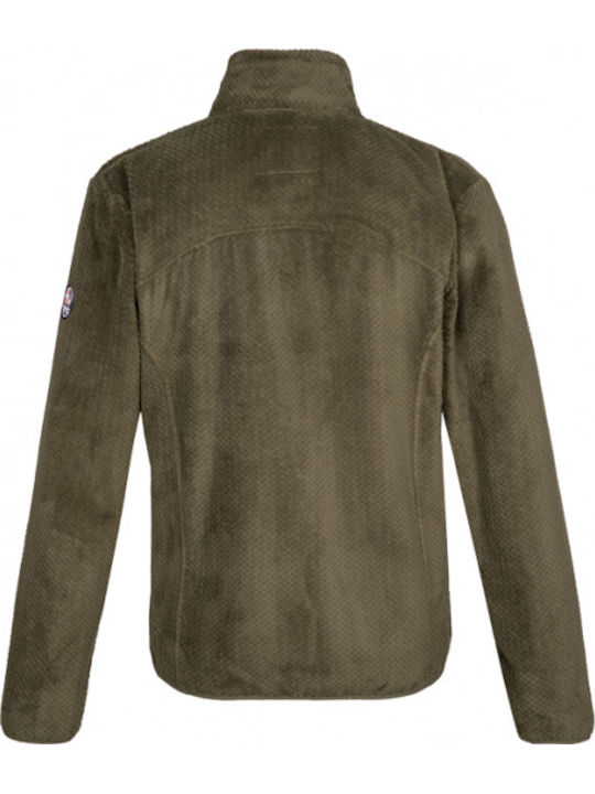 Men's Fleece Cardigan Khaki