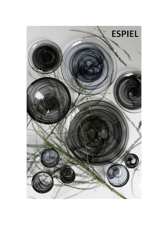 Espiel Atlas Комплект Чаши за Вода в Черен Цвят 180мл 6бр