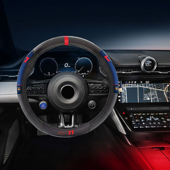 Oracle Red Bull Racing Κάλυμμα Τιμονιού Αυτοκινήτου με Διάμετρο 37εκ. Δερμάτινο Μαύρο