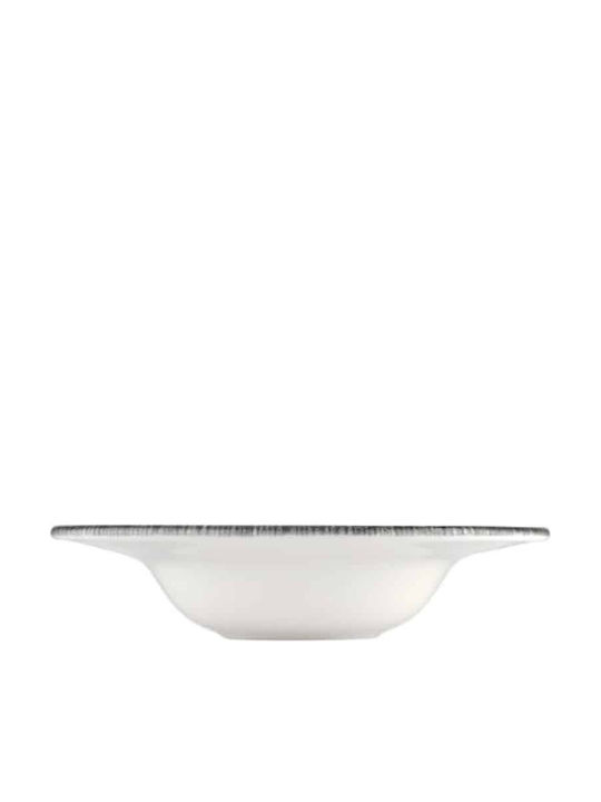 By Bone Rome Plate Soup made of Porcelain Green with Diameter 25cm 6pcs