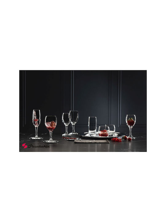 Espiel Imperial Set of Glasses White Wine / Cocktail/Drinking made of Glass in White Color 6pcs