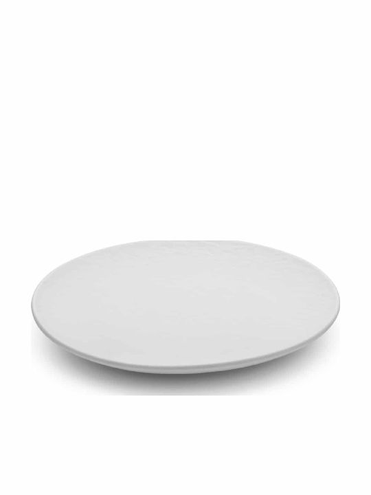 Yuk Plate Shallow made of Porcelain Black with Diameter 25.5cm 6pcs
