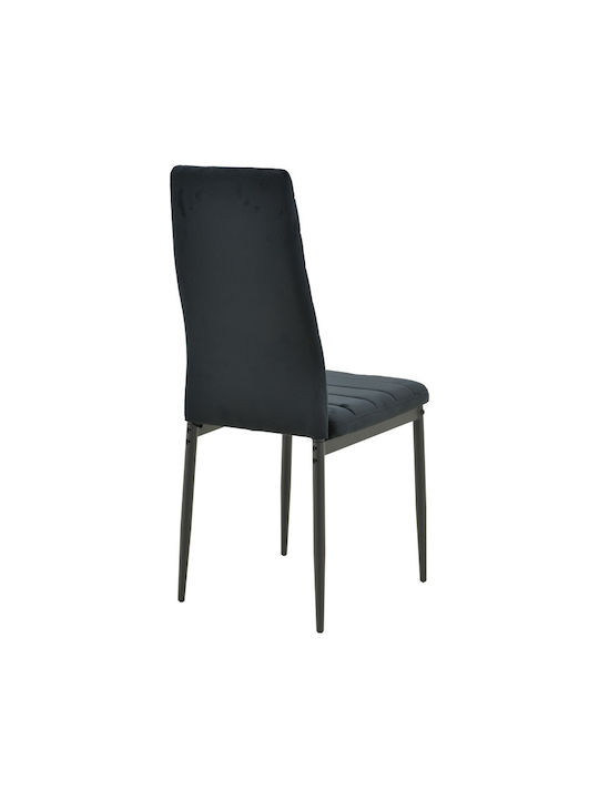 Parker Dining Room Velvet Chair Black Shade 39.5x48x95cm