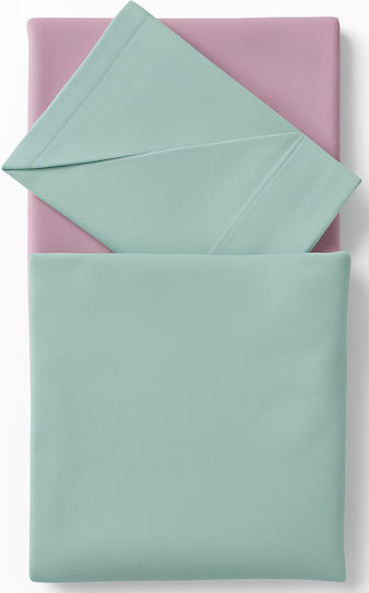Beboulino Baby Sheets Set Crib Flannel Green 100x180cm 2pcs