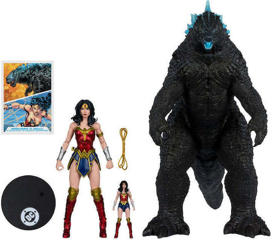 Dc Multiverse Dc Лигата на справедливостта Monsterverse Wonder Woman Vs Atomic Blast Godzilla 2-Pack Фигури за действие 18см