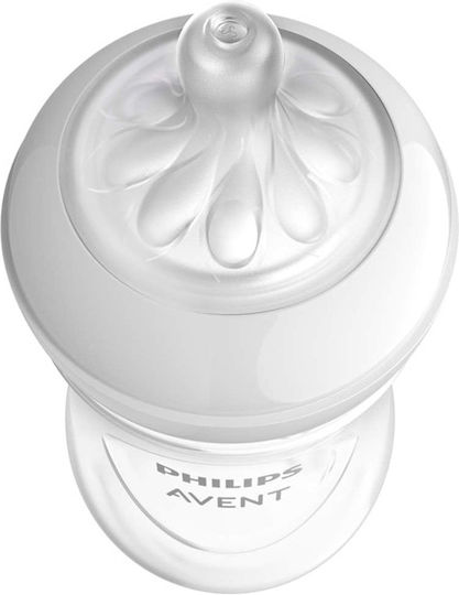 Philips Plastic Baby Bottle Natural Response Anti-Colic with Silicone Teat for 1+ Months Elephant 260ml