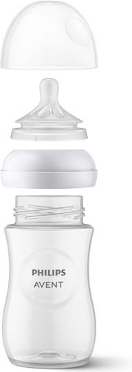 Philips Plastic Baby Bottle Natural Response Anti-Colic with Silicone Teat for 1+ Months Elephant 260ml