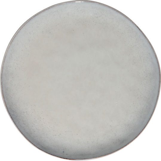 Estia Vignette Stoneware Πιάτο Ρηχό Κεραμικό Γκρι με Διάμετρο 21cm 6τμχ