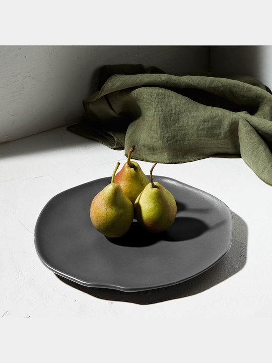 Estia Mare Plate Shallow Ceramic Gray 27cm 6pcs