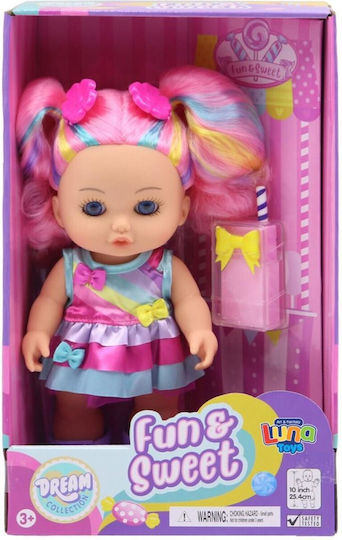 Luna Baby Doll Set Pink For 3+ Years 25.4 cm (Various Designs) 1pc