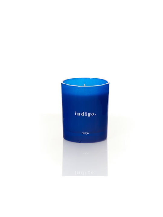 wxy. Aromatisches Kerze Indigo Classic in Gefäß mit Duft Rosemary & Cedar 200gr